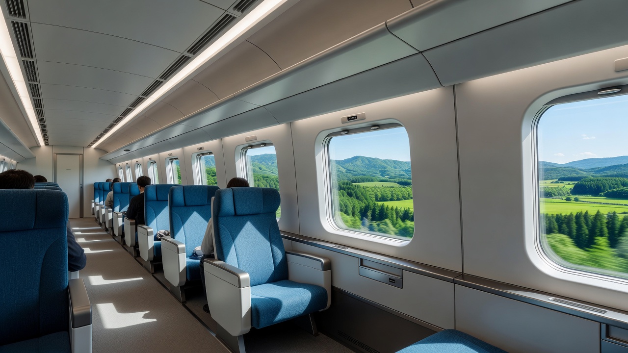 新幹線の車内